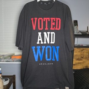 Sean John Voted and Won Shirt-Mens 3XL-Red,White,Blue-Patriotic,Trump,maga,diddy